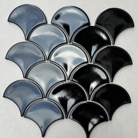 Gạch Mosaic Vảy Cá Bóng MHF 08