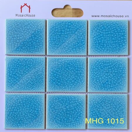 Gạch Mosaic 10x10 Men Rạn 2 Lớp Màu Xanh Ngọc